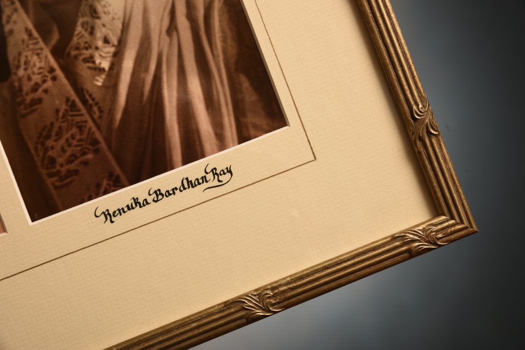 calligraphy french mat detail